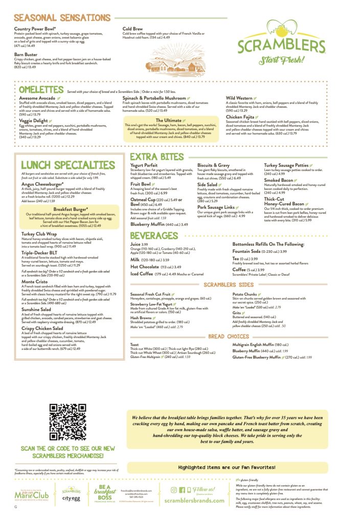 Our Menu | Scramblers