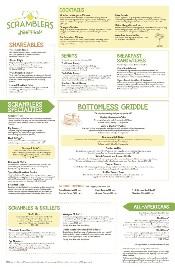 Our Menu | Scramblers
